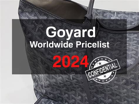 Goyard price list 2024